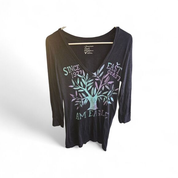 AMERICAN EAGLE OUTFITTERS Y2K TOP L LARGE - Picture 2 of 5